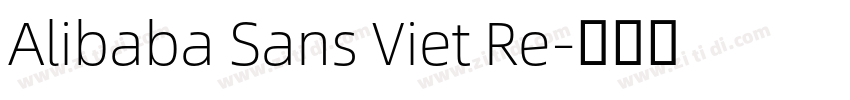 Alibaba Sans Viet Re字体转换